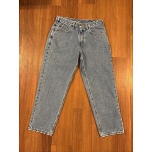 Carhartt B17 DST Relaxed Fit Straight Leg Jeans Mens 34x28 Blue Denim Workwear
